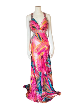 ignite evening dresses by carol lin Ignite evenings by Carol Lin Navy blue gown, size 8